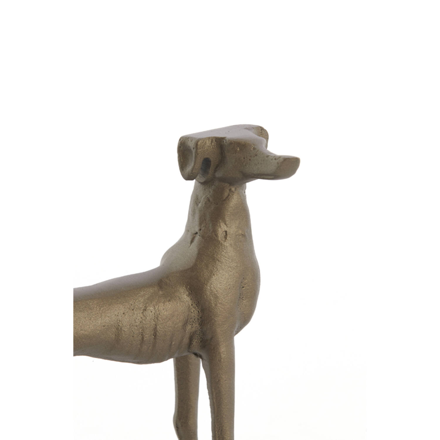 Ornament S/2 17x8x18+17x8x18 cm DOGS brown-bronze