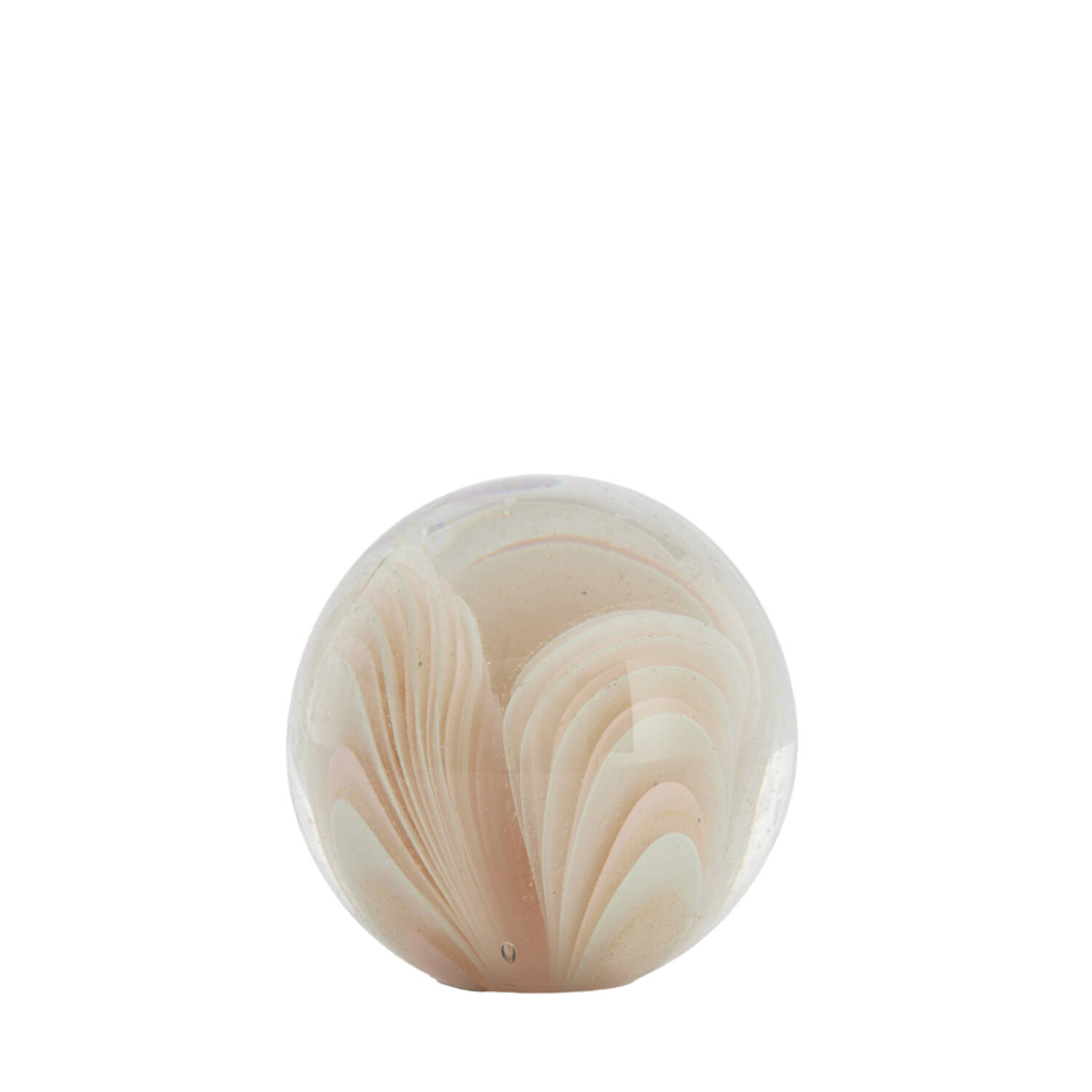 Ornament Ø10x10 cm OLYRA glass light pink