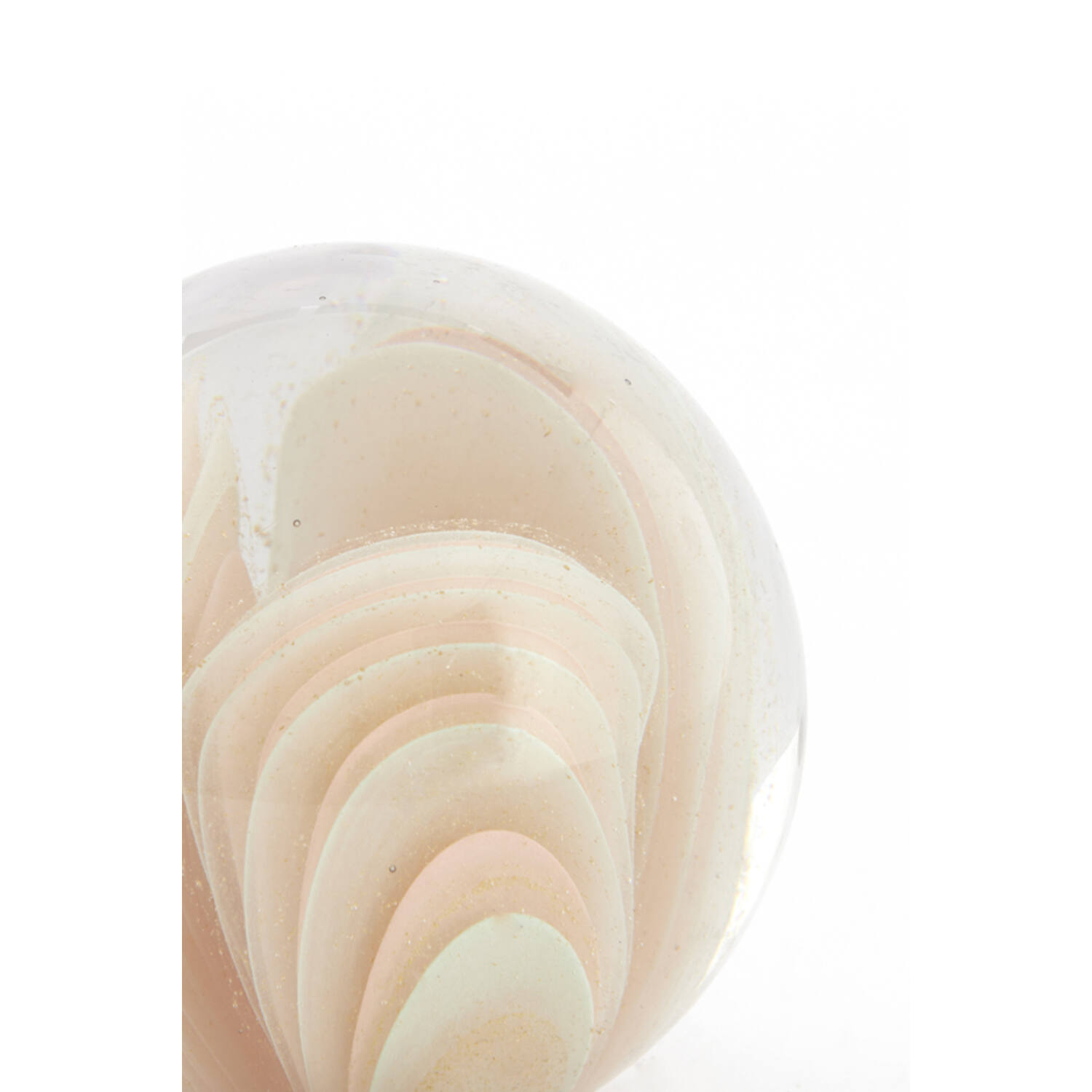 Ornament Ø10x10 cm OLYRA glass light pink