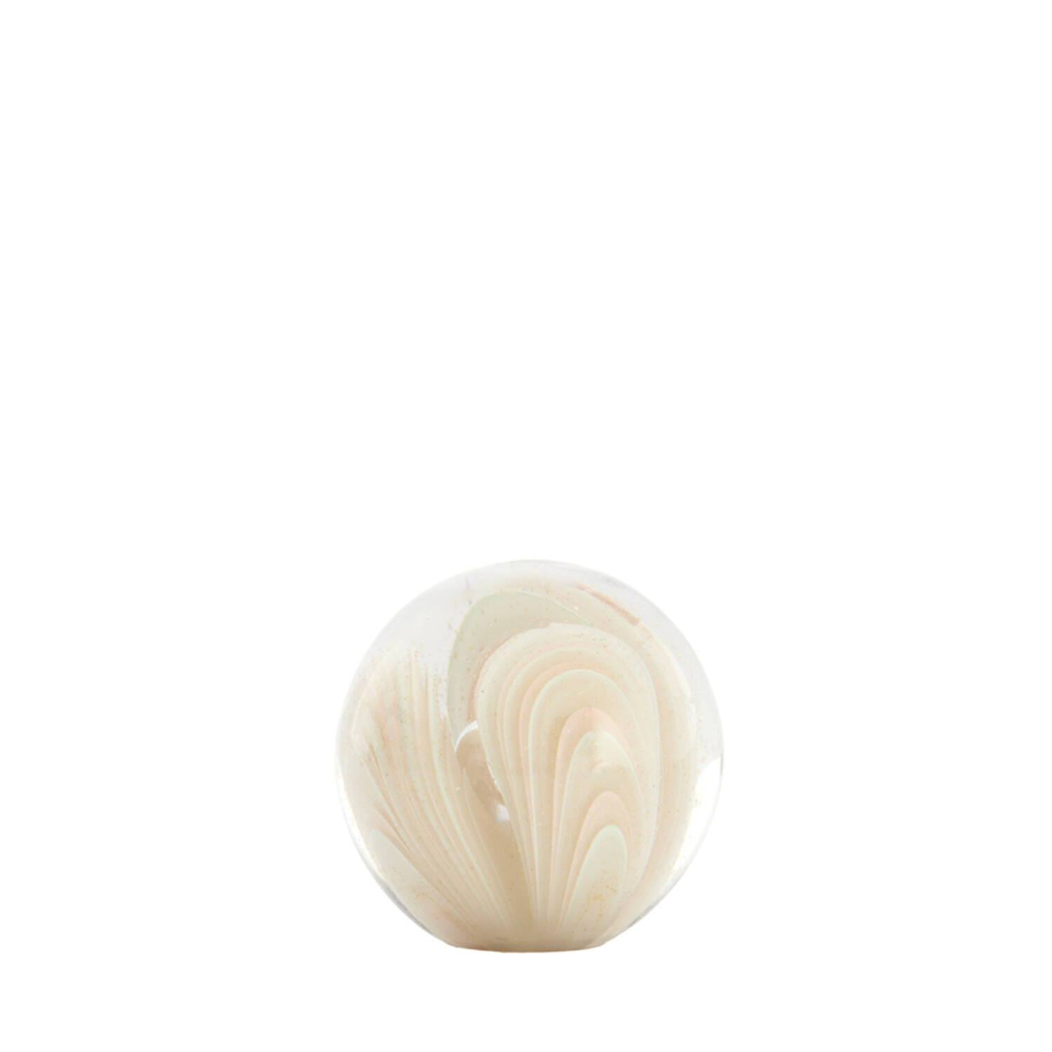 Ornament Ø8x8 cm OLYRA glass light pink