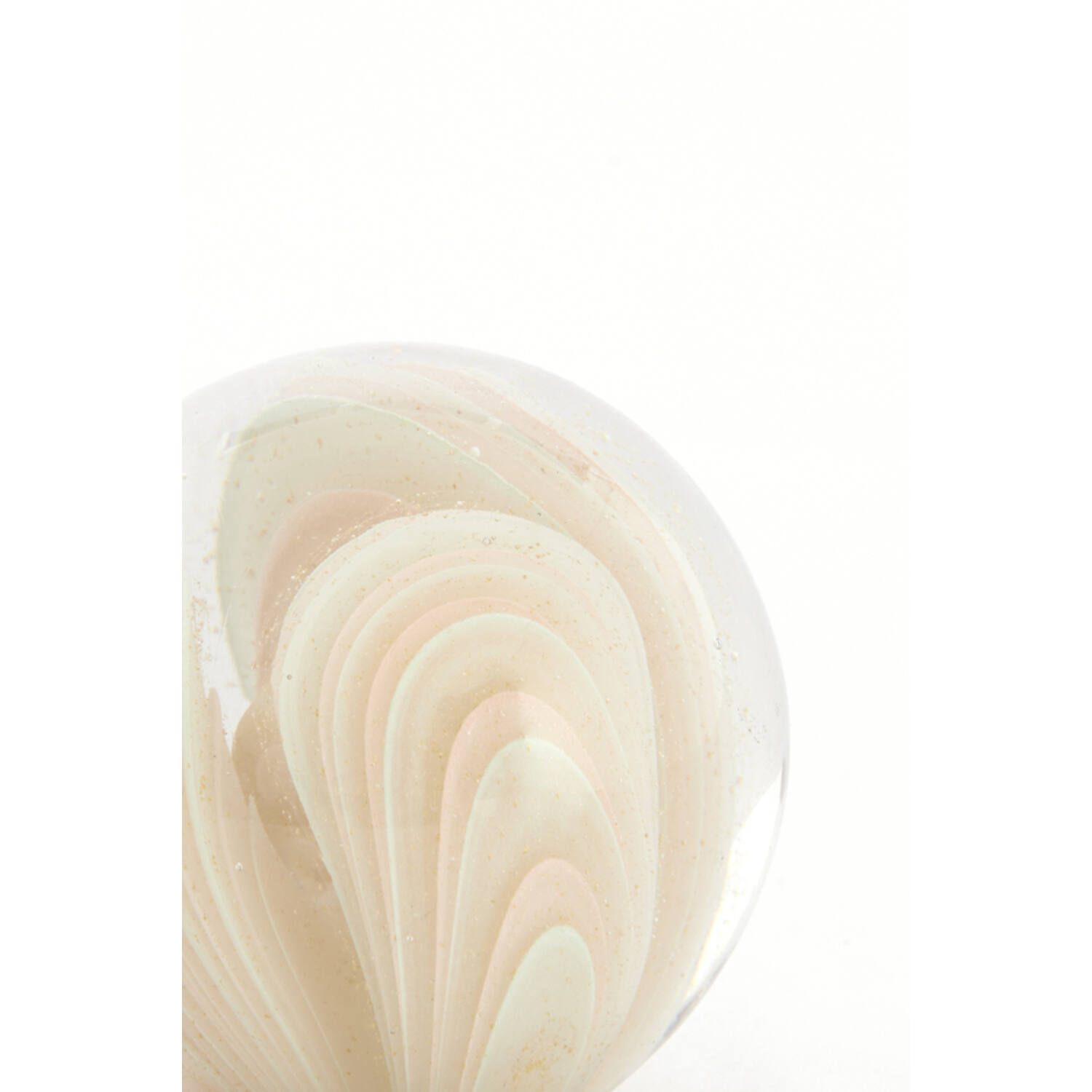Ornament Ø8x8 cm OLYRA glass light pink