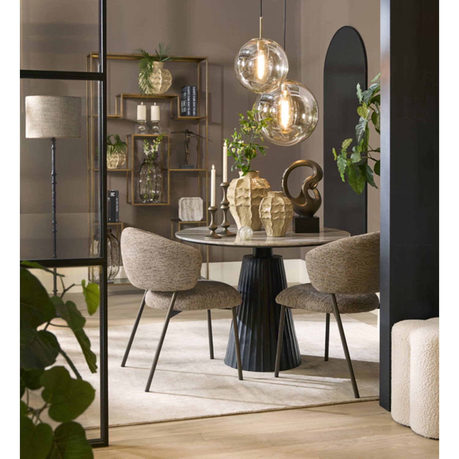 Ornament 25x16,5x42,5 cm FELICIA antique bronze+black