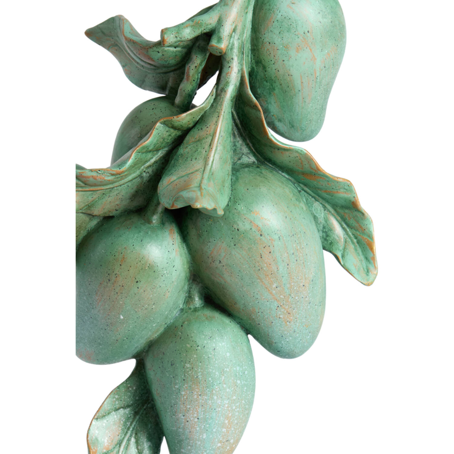 Ornament on base 23,5x15x43,5 cm MANGO green+black