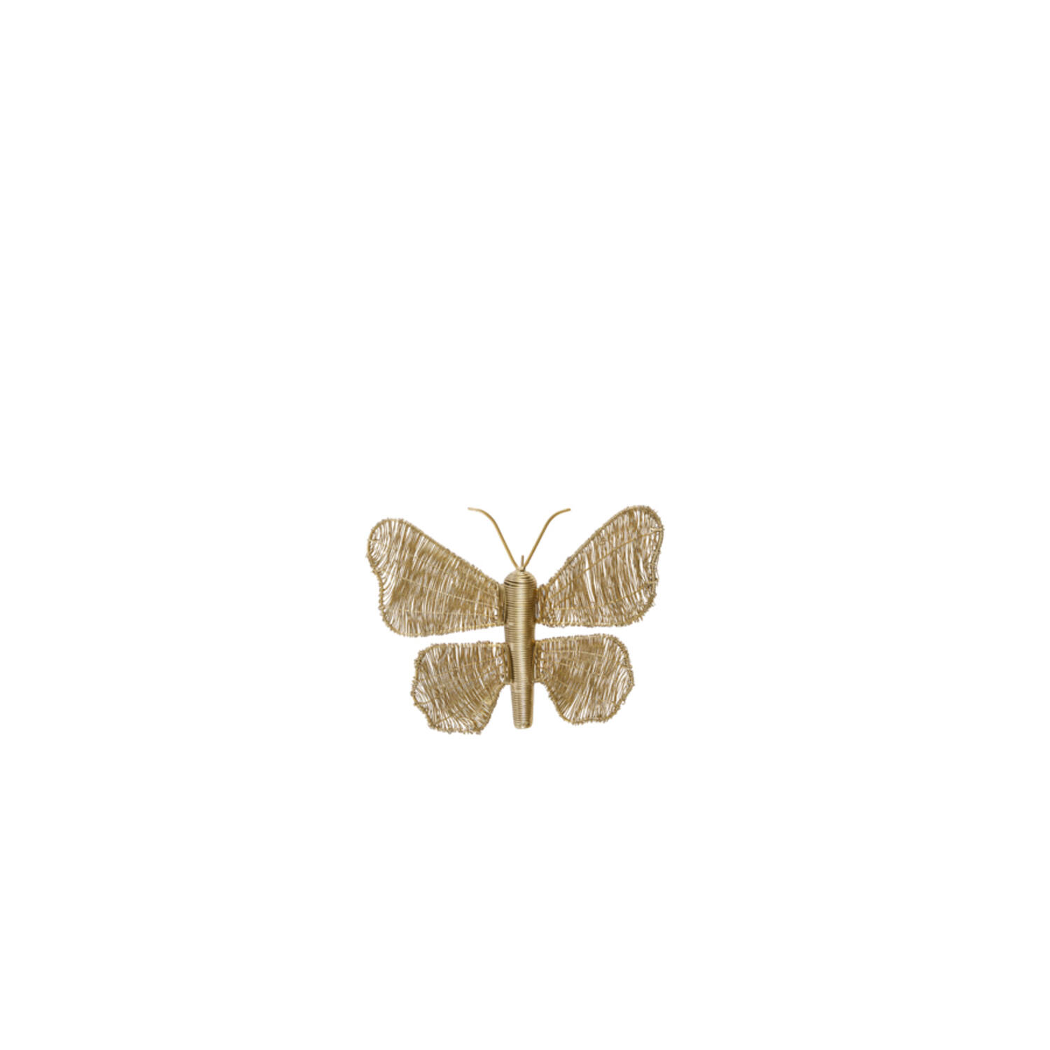 Wall ornament 25x19x6 cm BUTTERFLY gold