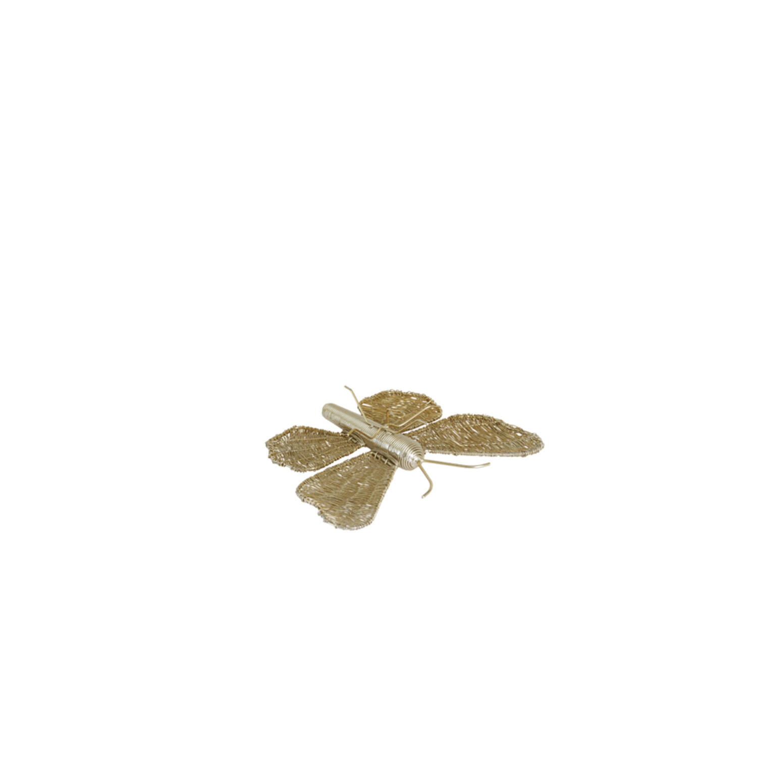 Wall ornament 25x19x6 cm BUTTERFLY gold