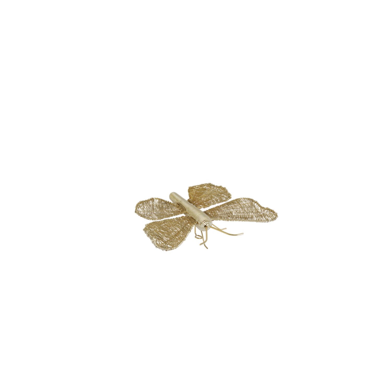 Wall ornament 25x19x6 cm BUTTERFLY gold