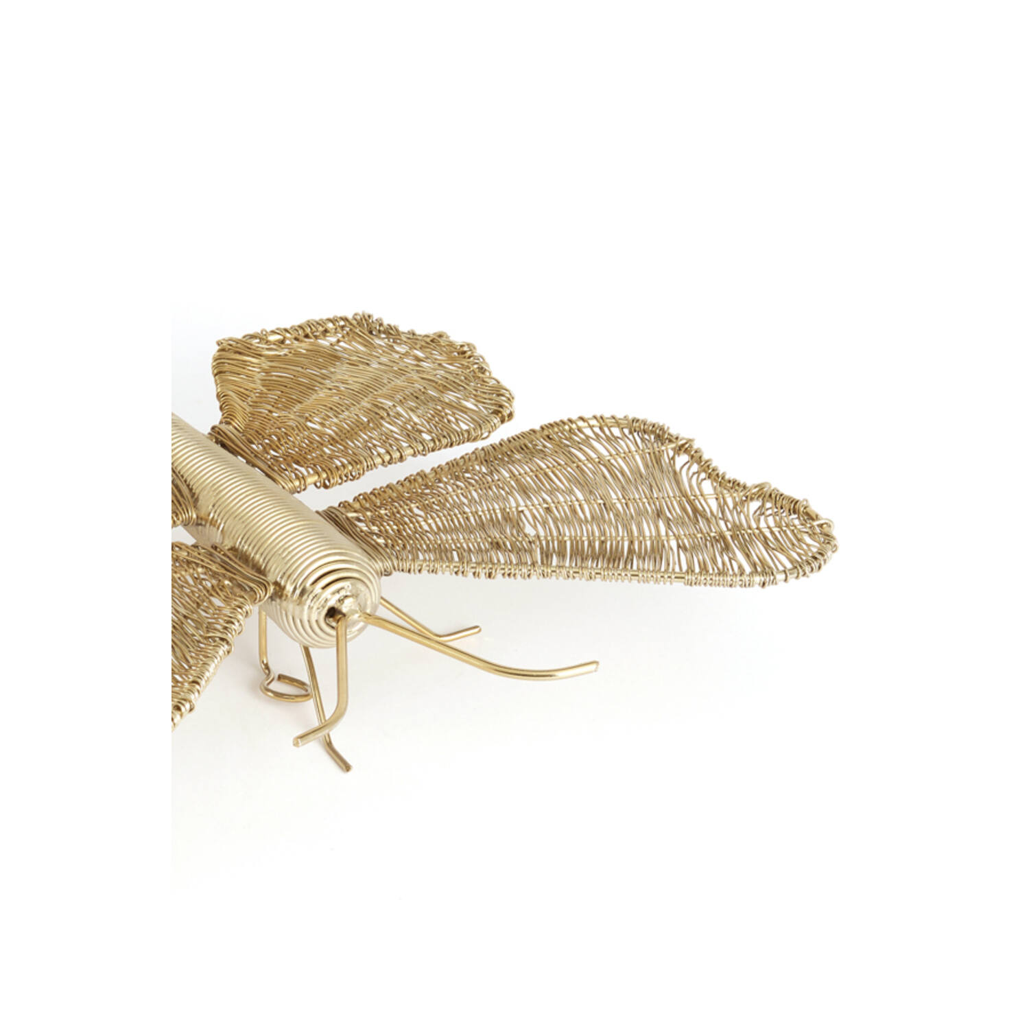 Wall ornament 25x19x6 cm BUTTERFLY gold
