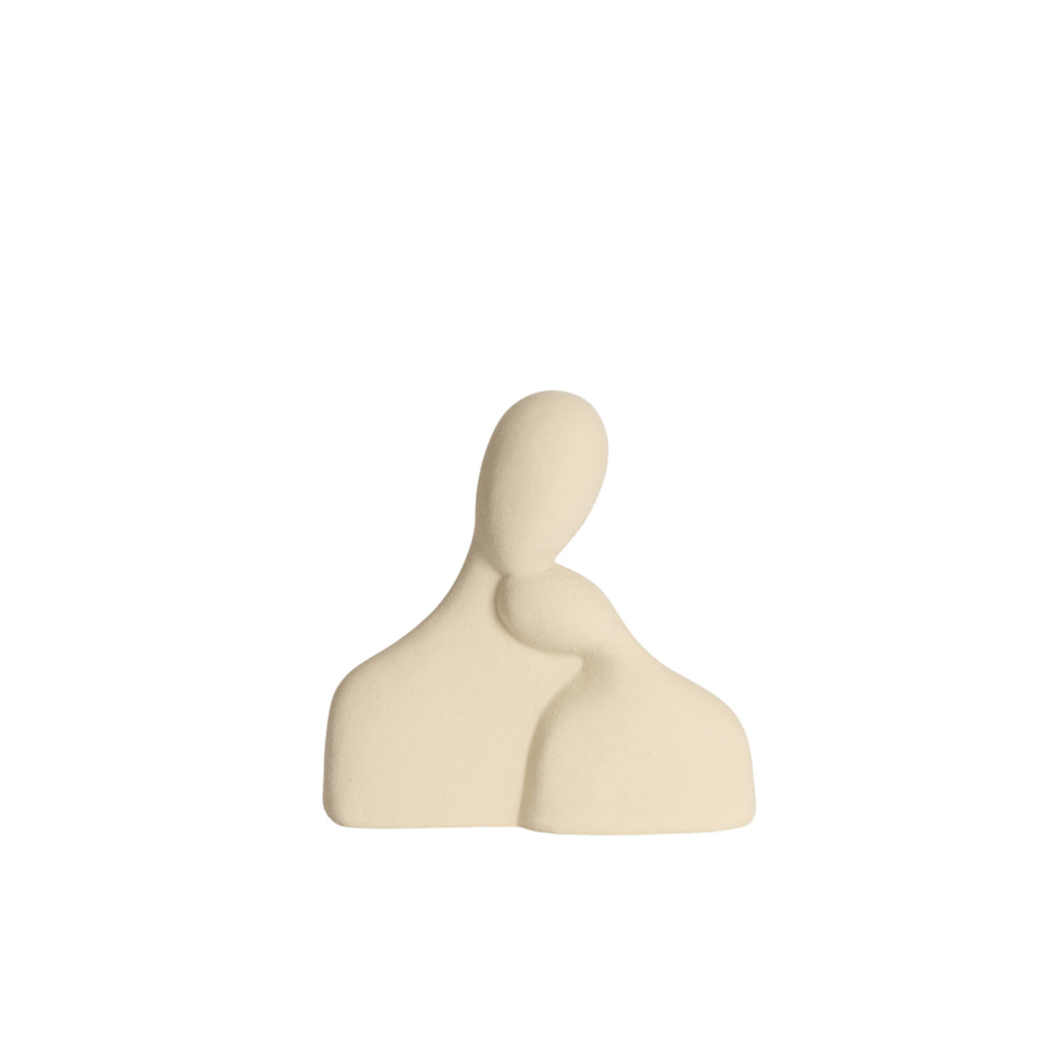 Ornament 24x9x24 cm SOLINE ceramics matt cream
