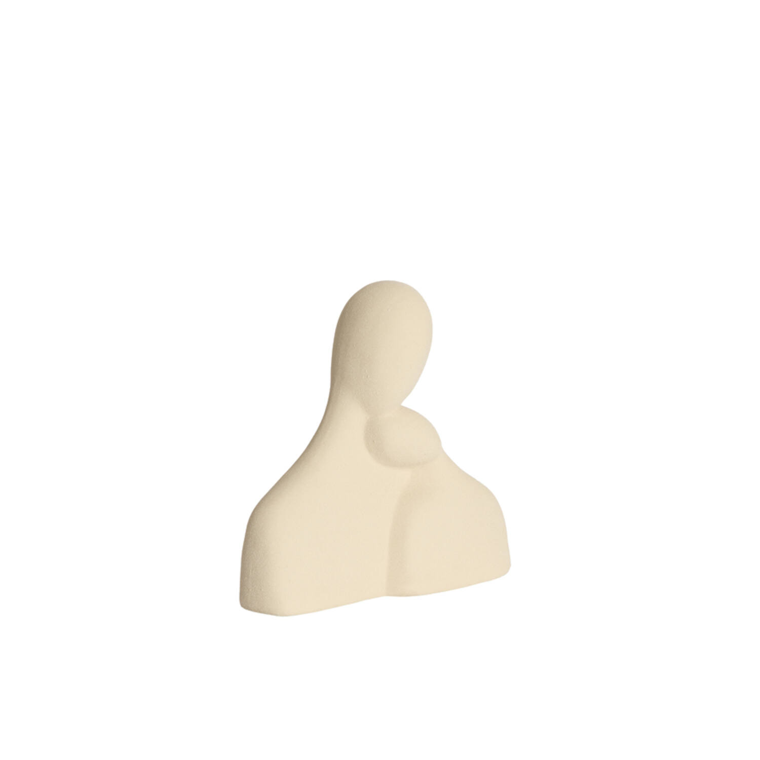 Ornament 24x9x24 cm SOLINE ceramics matt cream