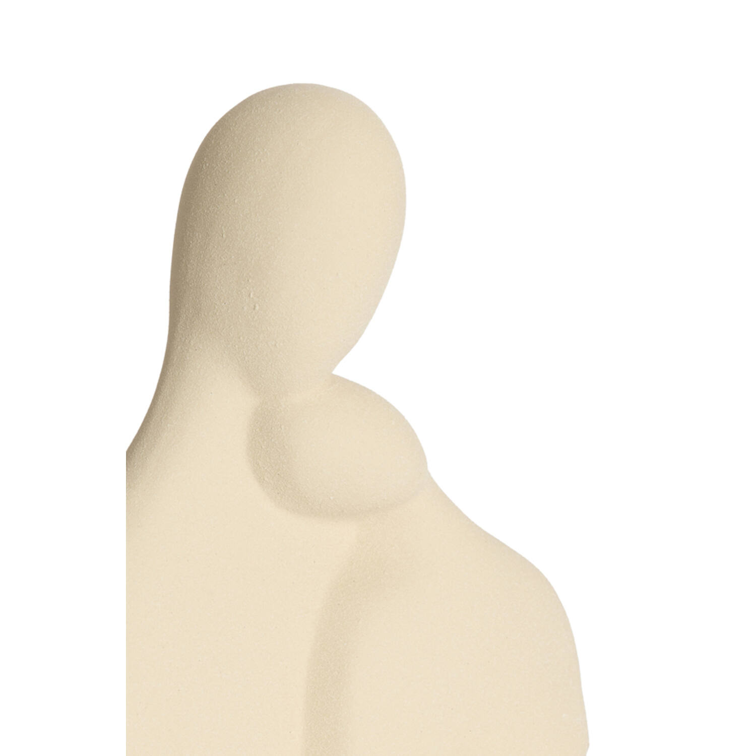 Ornament 24x9x24 cm SOLINE ceramics matt cream