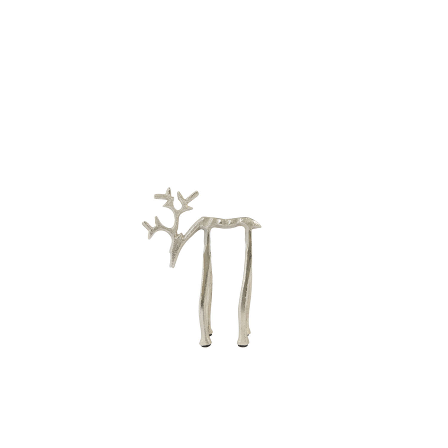 Ornament 15x6x20 cm DEER nickel