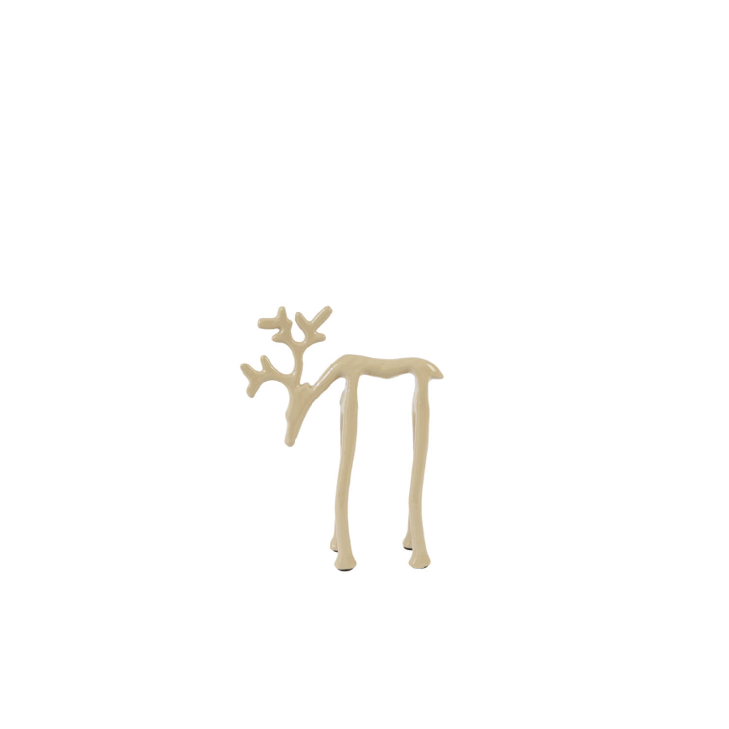 Ornament 15x6x20 cm DEER shiny sand