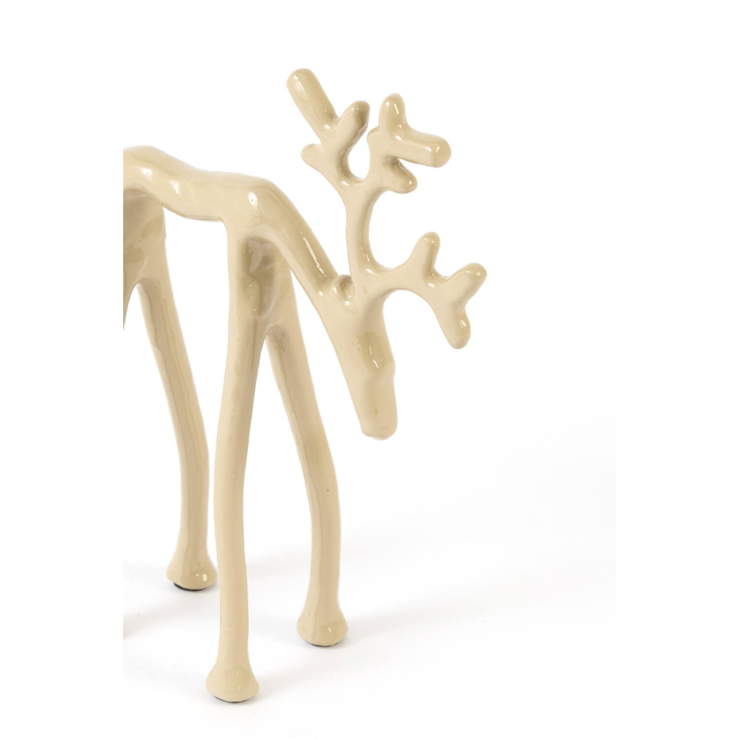 Ornament 15x6x20 cm DEER shiny sand