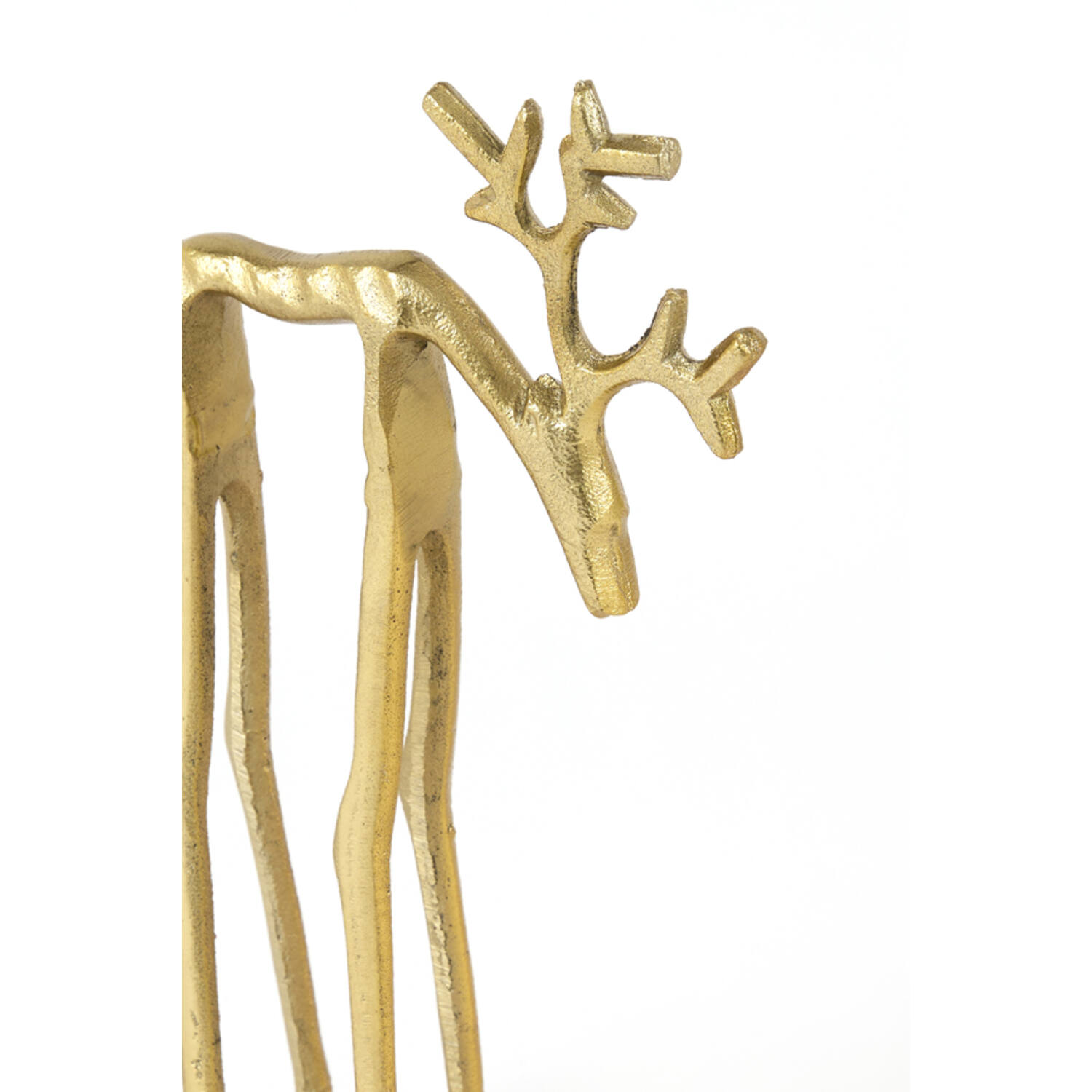 Ornament 15x6x25 cm DEER gold