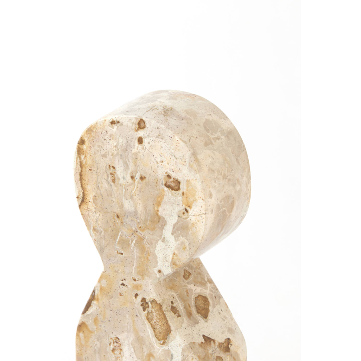 Ornament S/2 8x5x20+10x8x25 cm RIHAN marble taupe