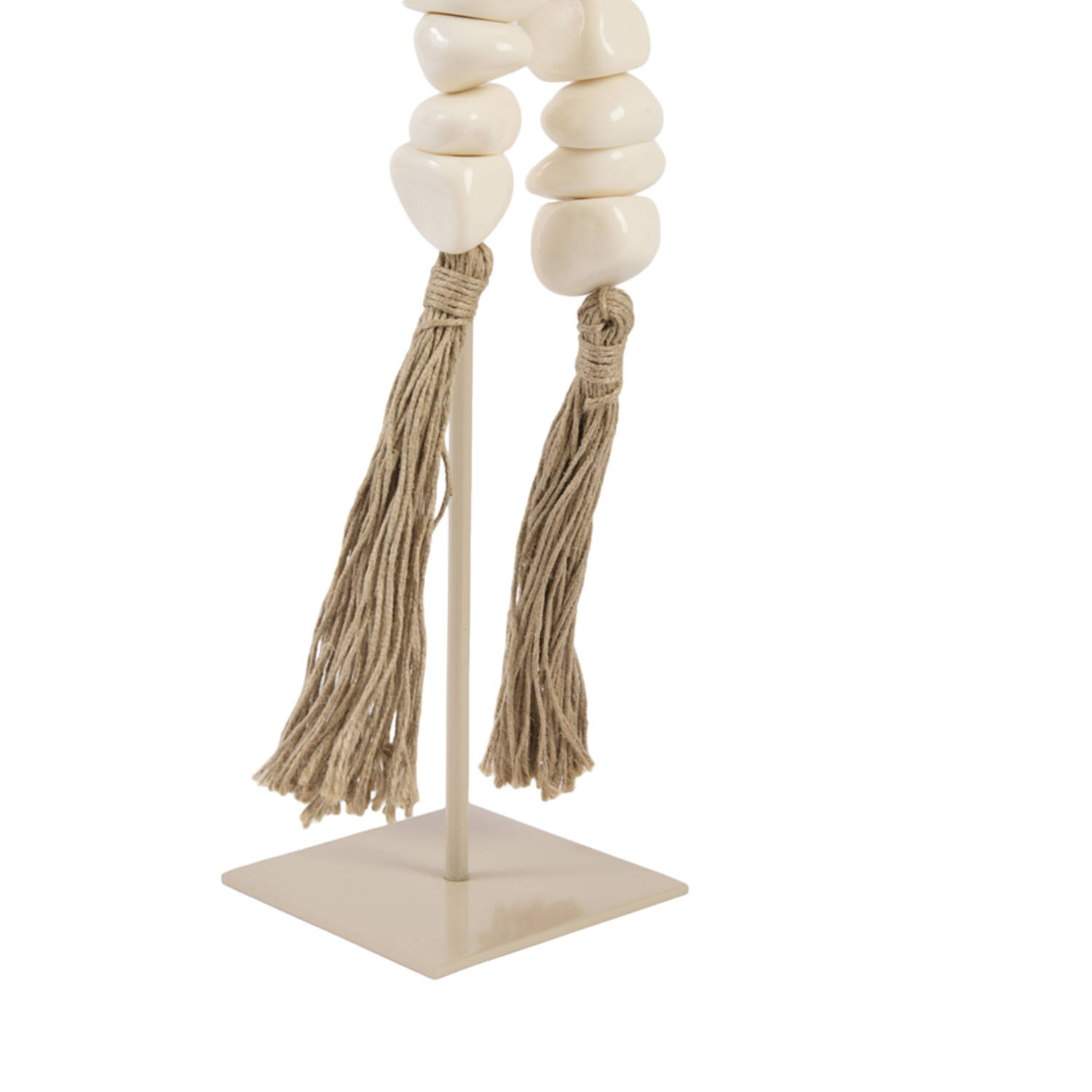 Ornament on base 12,5x12,5x50 cm CURTANI cream+sand