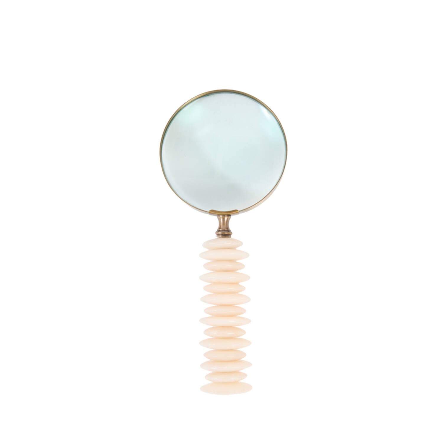 Ornament 6x10x24,5 cm cm MAGNIFIER glass clear+sand