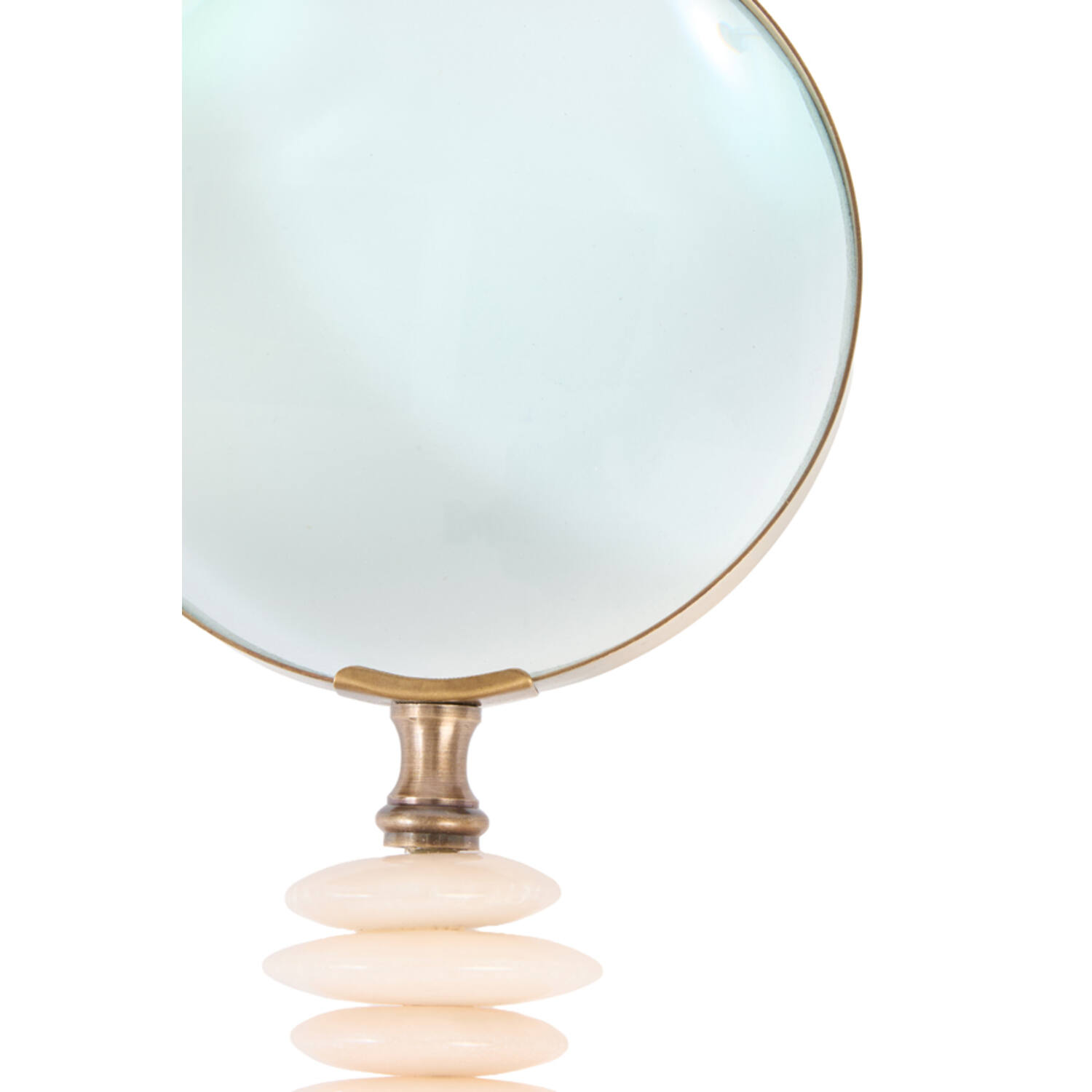 Ornament 6x10x24,5 cm cm MAGNIFIER glass clear+sand