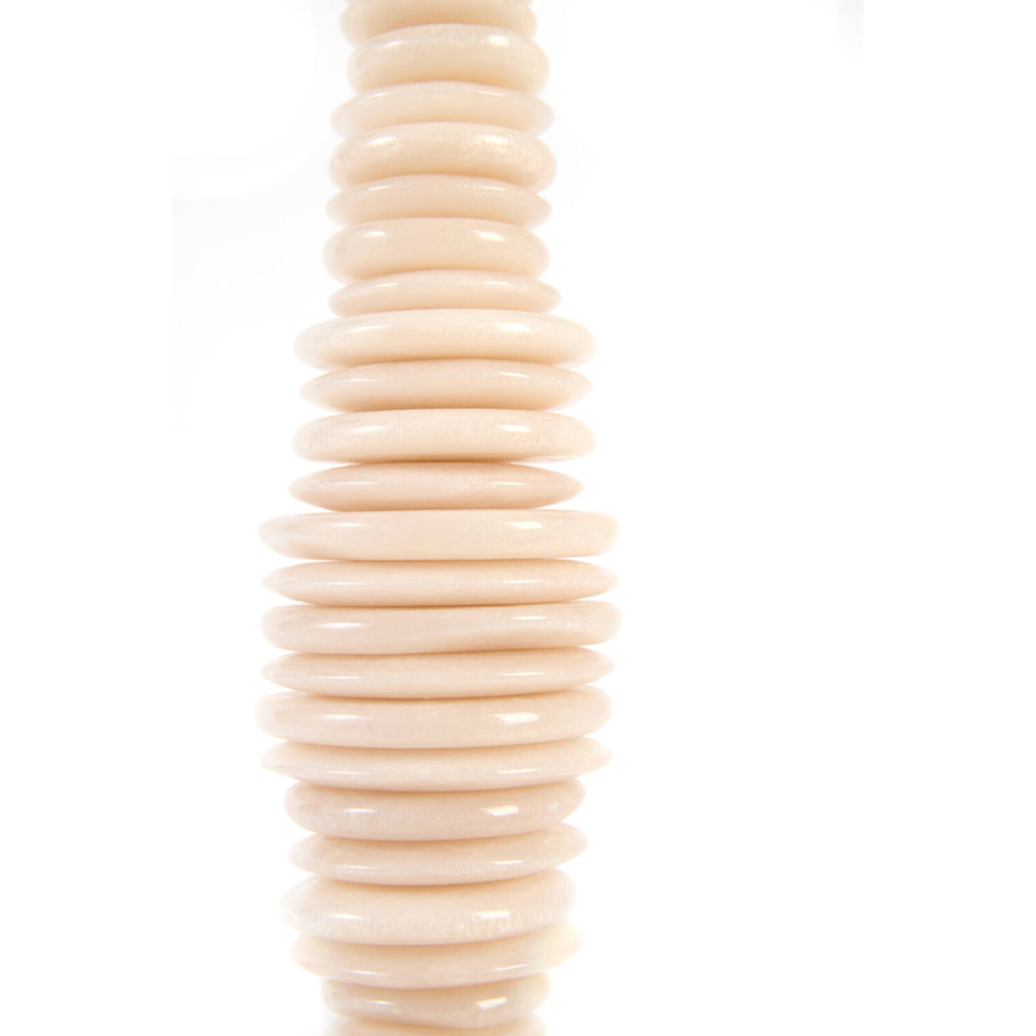 Ornament on base 10x10x52 cm TOWER sand