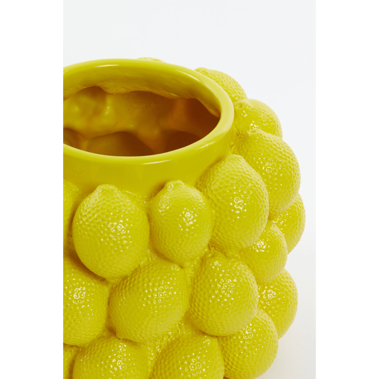 Vaas deco Ø24,5x18 cm LEMON geel