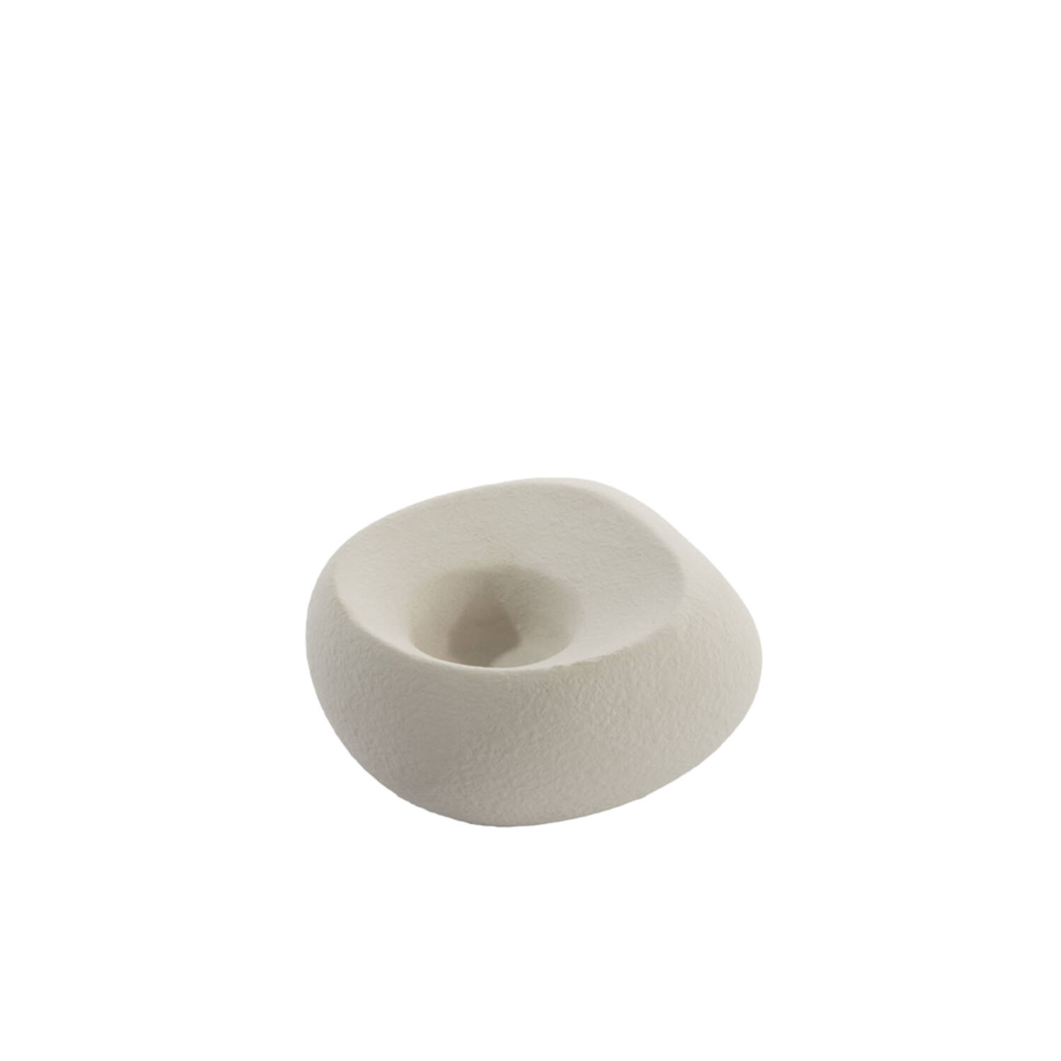 Theelicht 16x16x9 cm ALKA keramiek crème