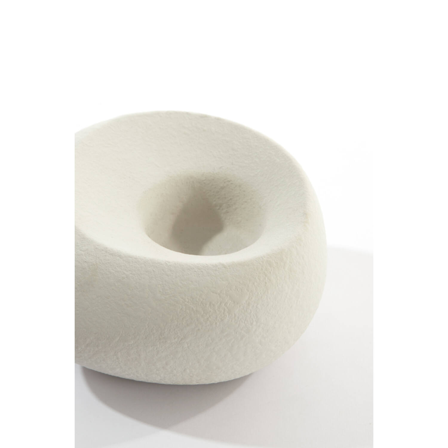 Theelicht 16x16x9 cm ALKA keramiek crème