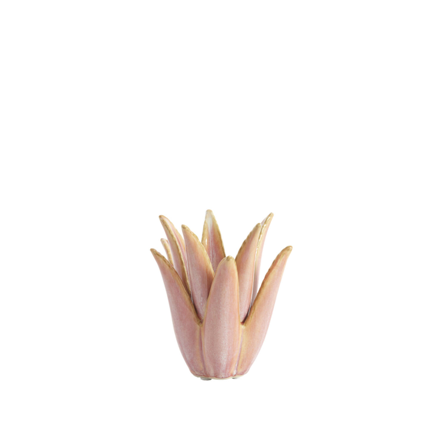 Tealight Ø13x15 cm CACTUS ceramics coral