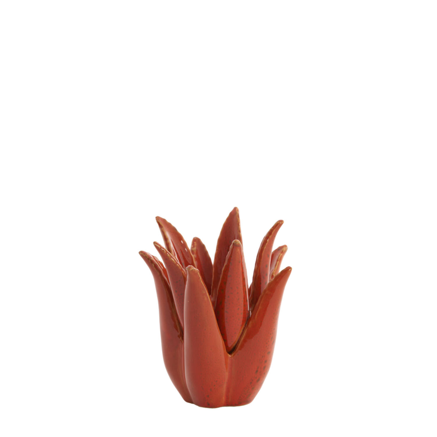 Tealight Ø13x15 cm CACTUS ceramics orange