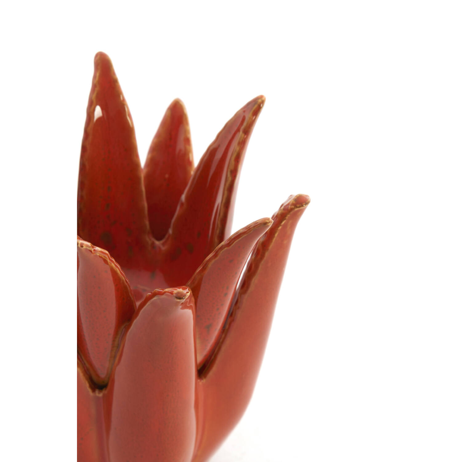 Tealight Ø13x15 cm CACTUS ceramics orange