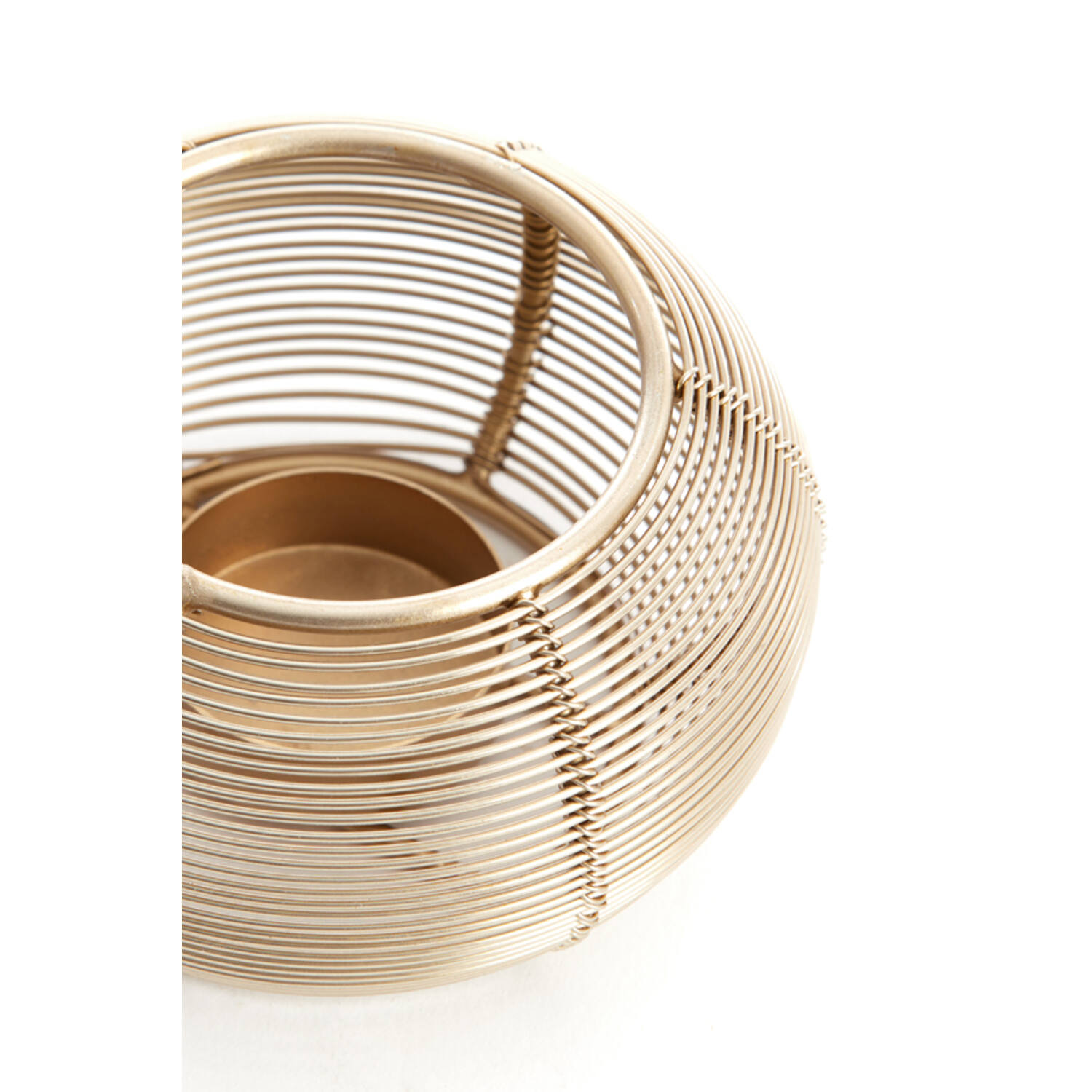 Tealight Ø11x7 cm BIANO light gold