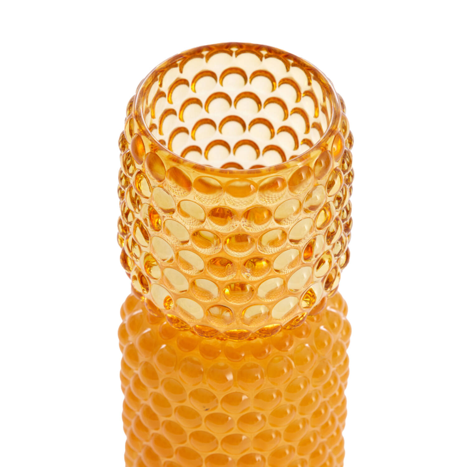 Tealight on base Ø9x16 cm BUBLINI glass yellow