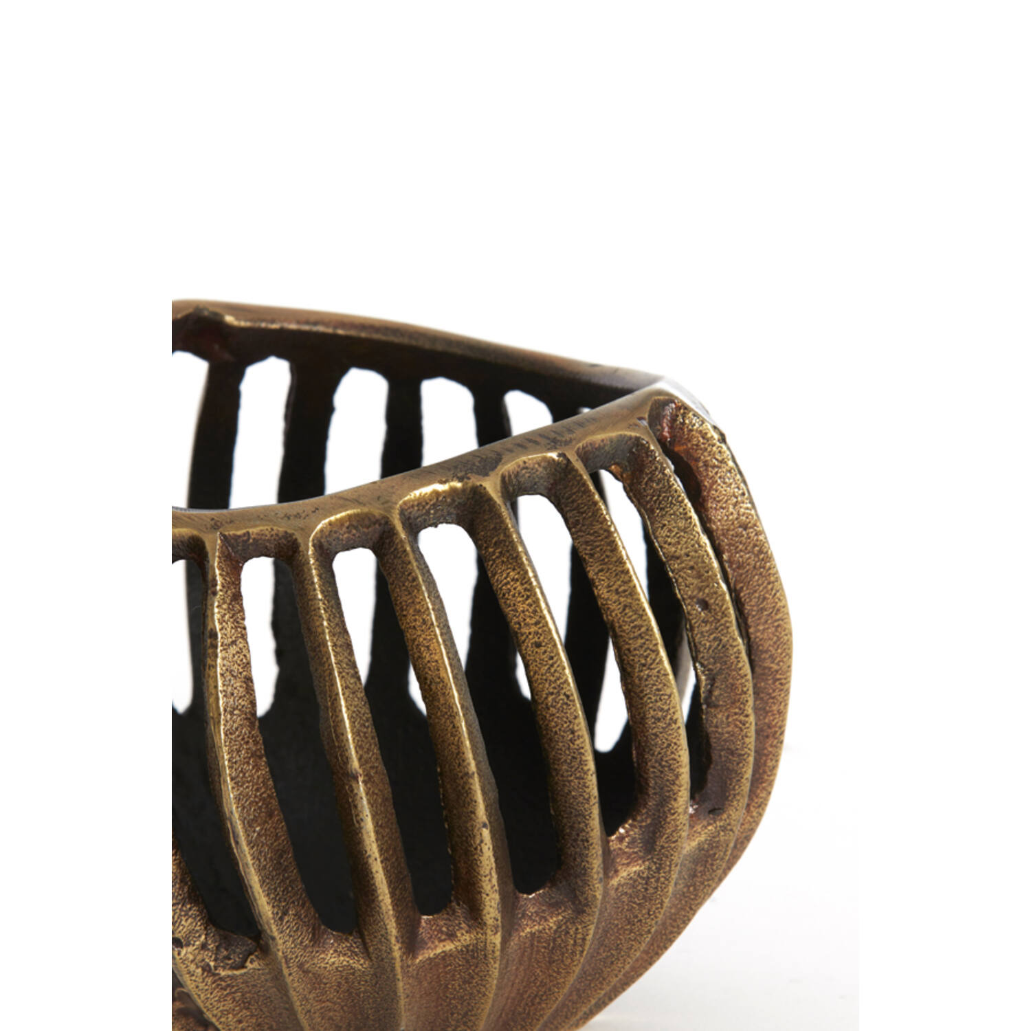 Tealight Ø16x12 cm CHALCO antique bronze+black