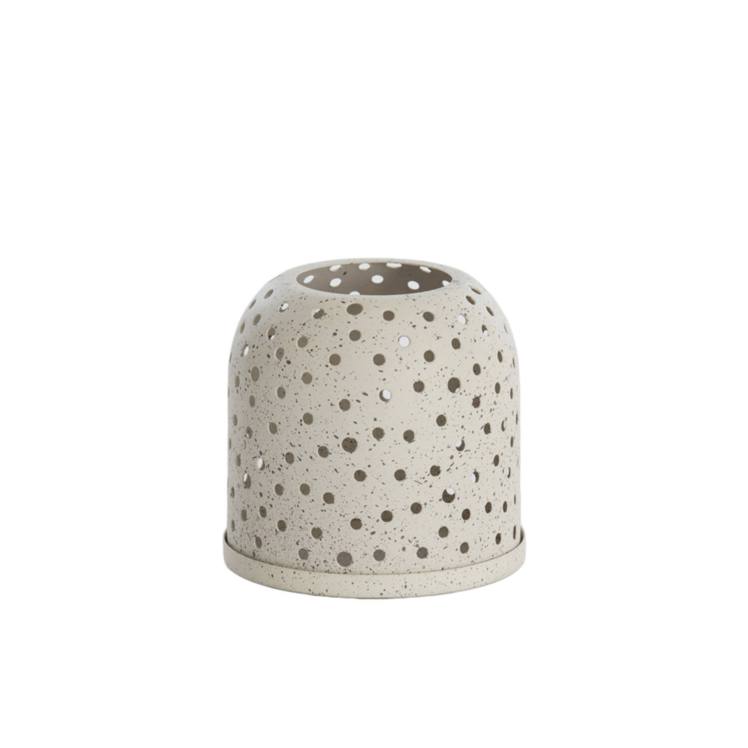 Hurricane Ø12,5x12 cm CASARES white+grey