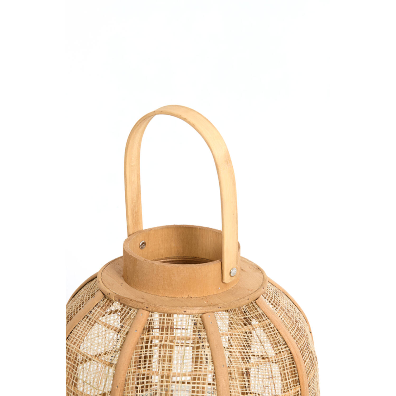 Hurricane Ø26x35,5 cm CIVENNA raffia natural+wood natural