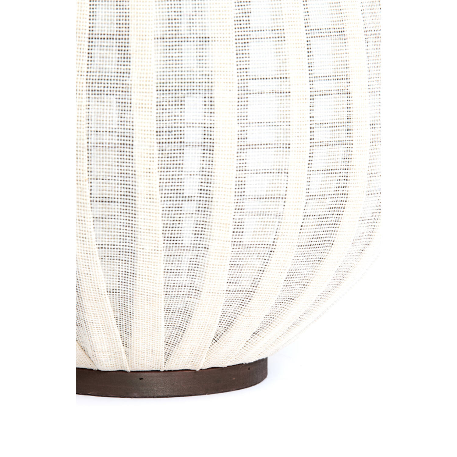 Windlicht Ø36x55 cm DAZIO linnen naturel+donker bruin hout