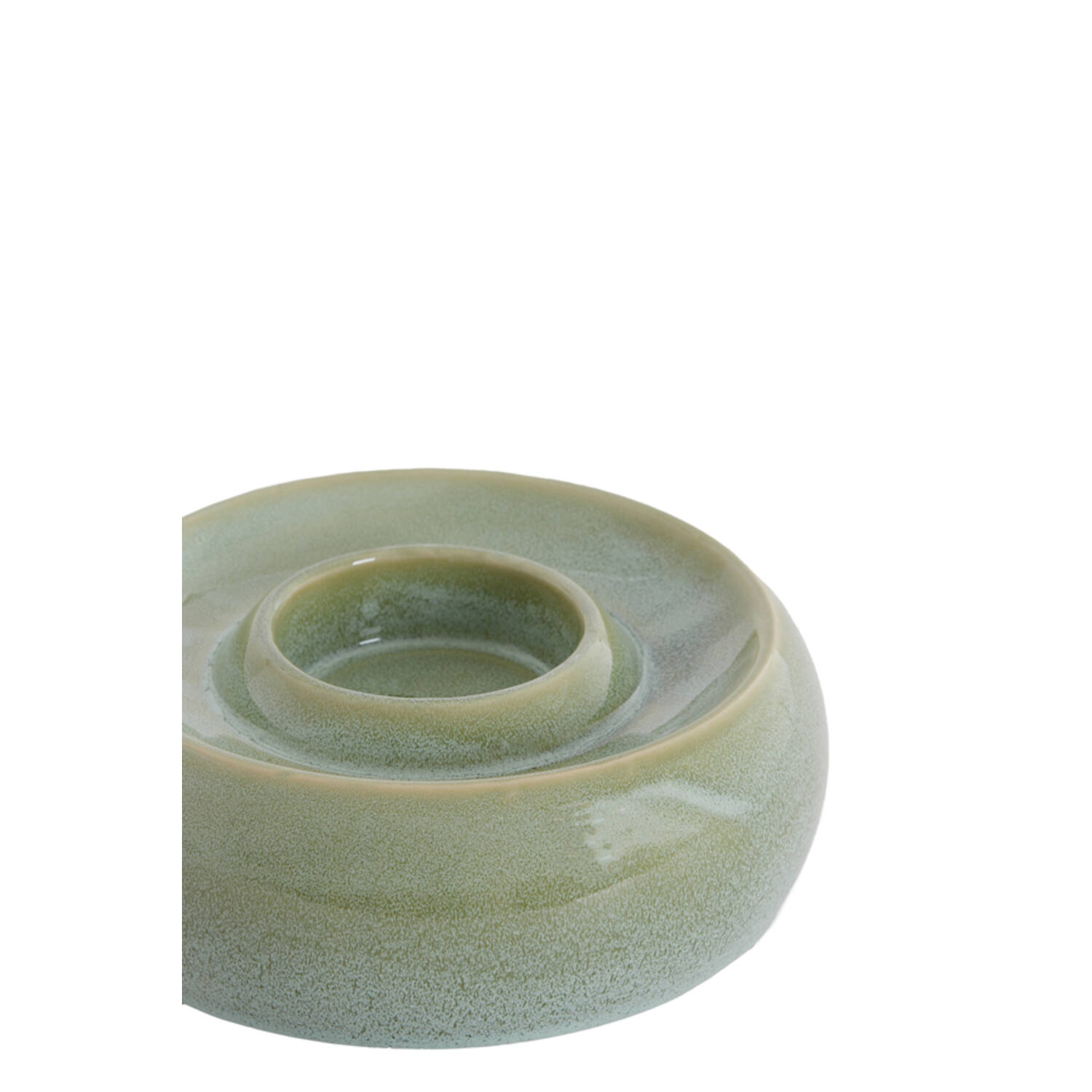 Tealight holder Ø20,5x7,5 cm OTHONI ceramics mint green