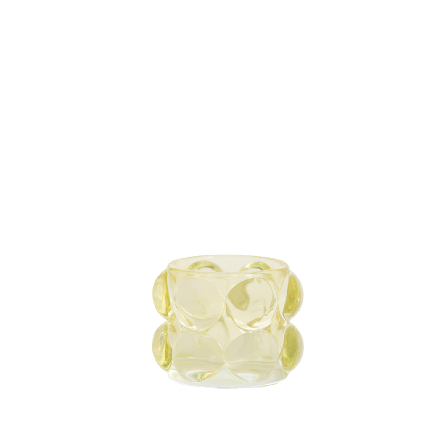 Tealight Ø8,5x6,5 cm ZADAR glass yellow