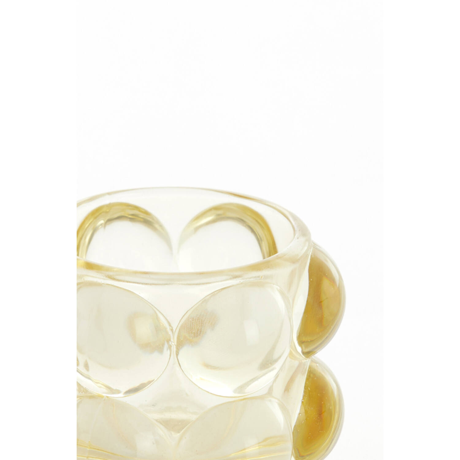 Tealight Ø8,5x6,5 cm ZADAR glass yellow