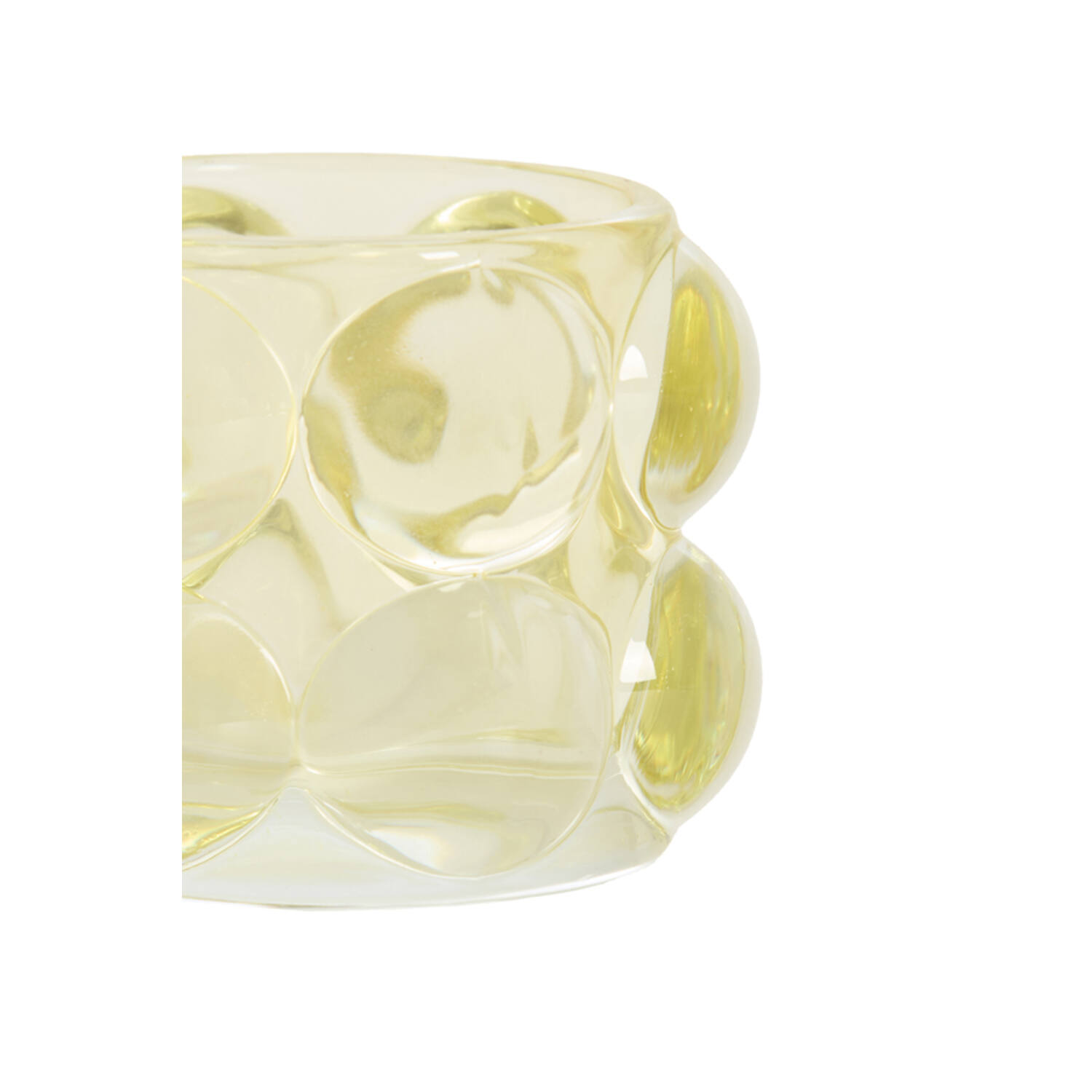 Tealight Ø8,5x6,5 cm ZADAR glass yellow