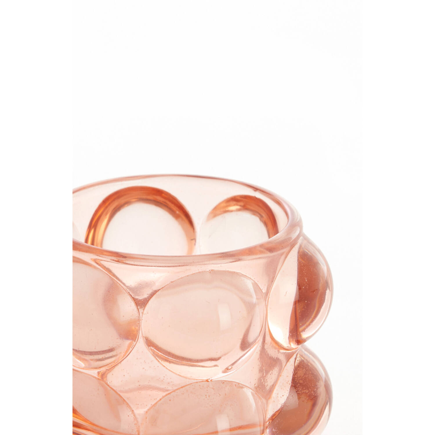 Tealight Ø8,5x9 cm ZADAR glass peach