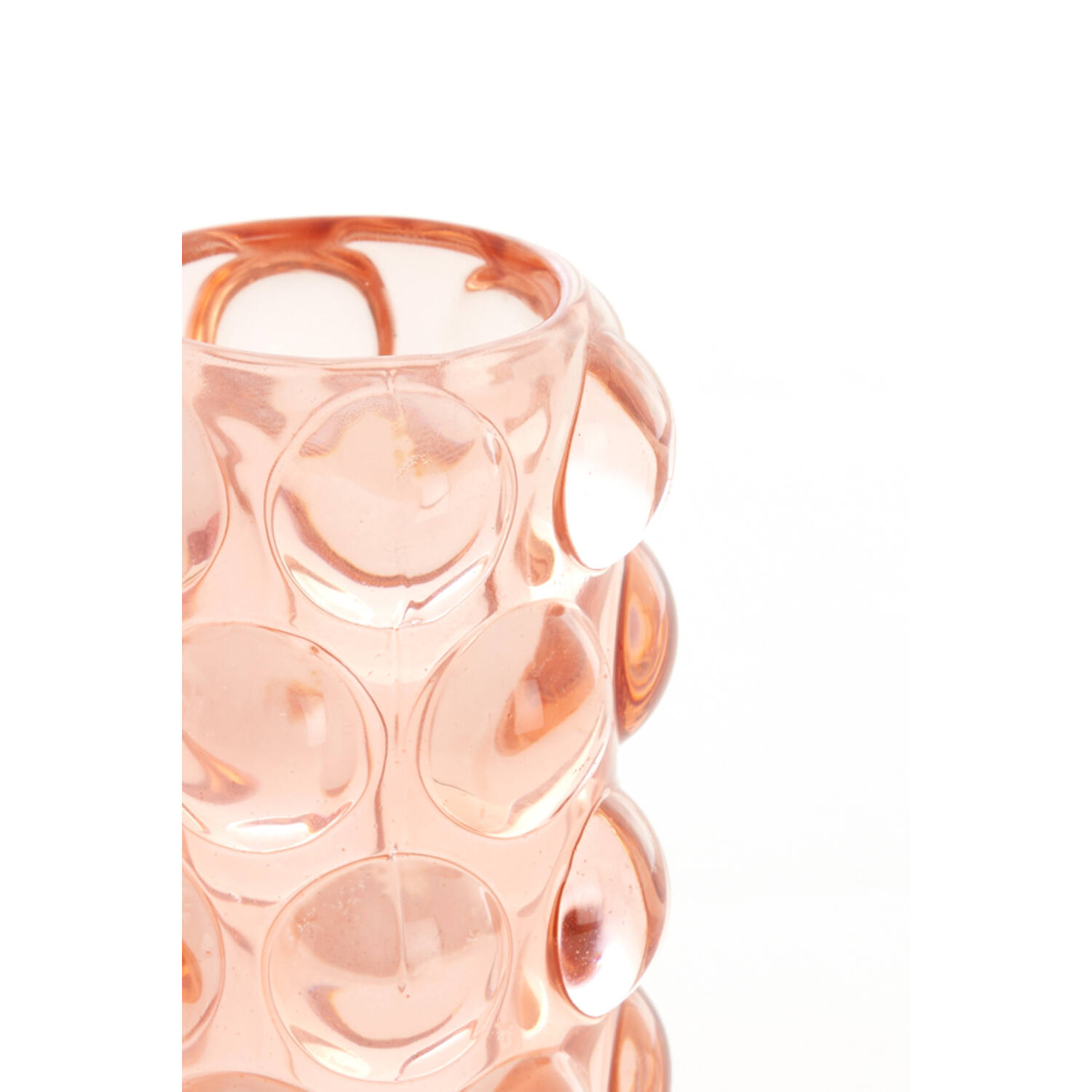 Tealight Ø8,5x12,5 cm ZADAR glass peach