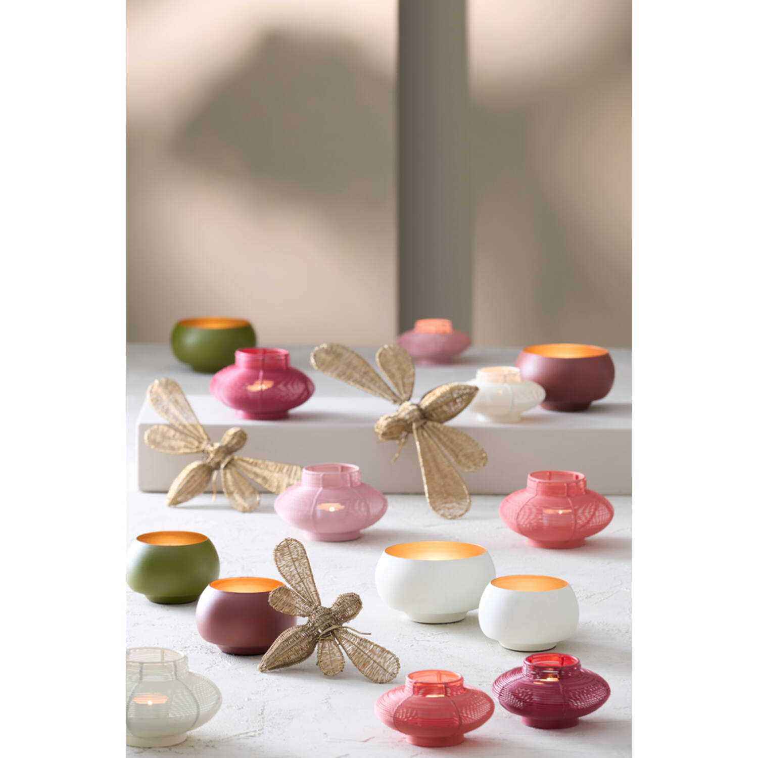 Tealight Ø12x7 cm SESTINO matt coral