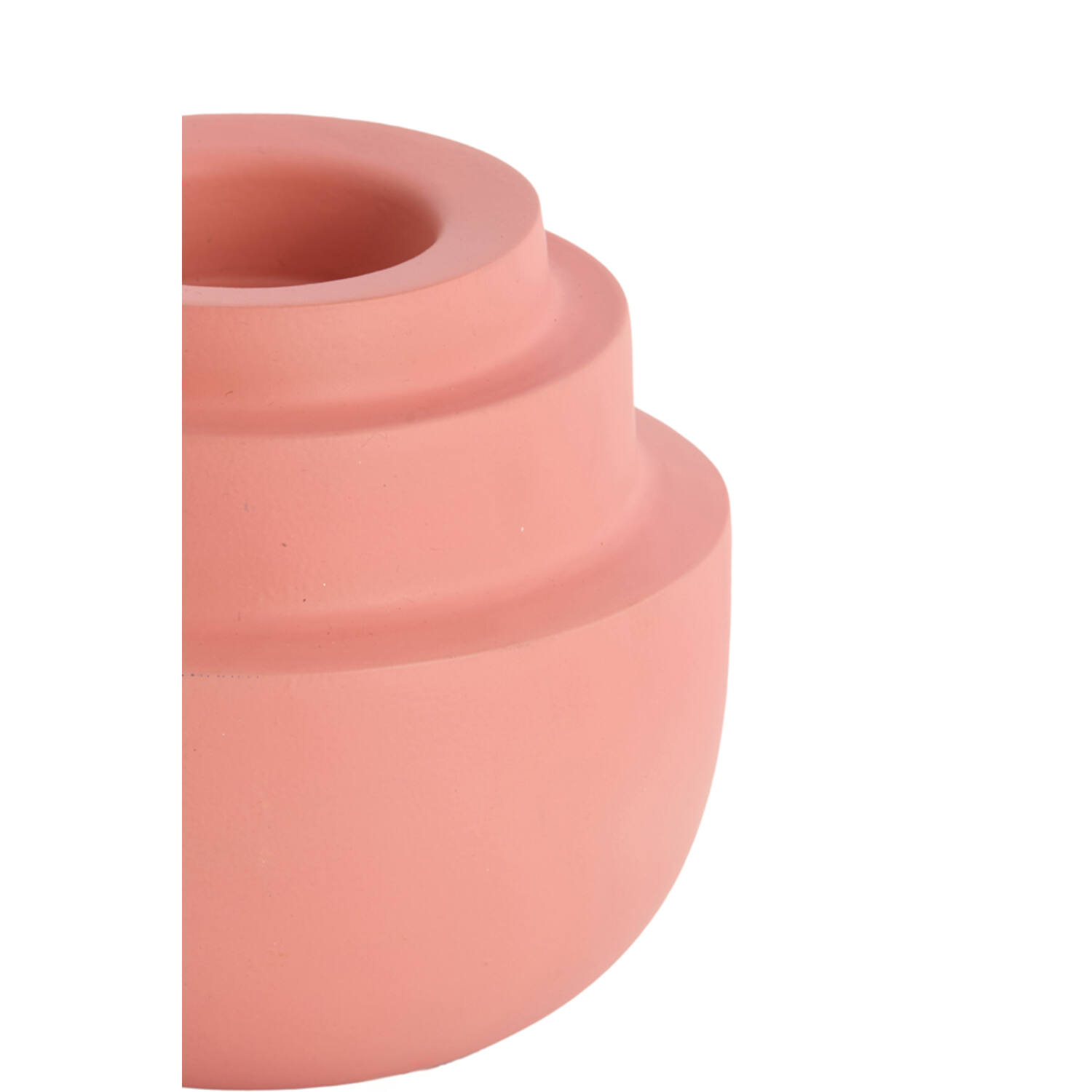 Theelicht Ø15x14 cm SALUZZO mat licht roze