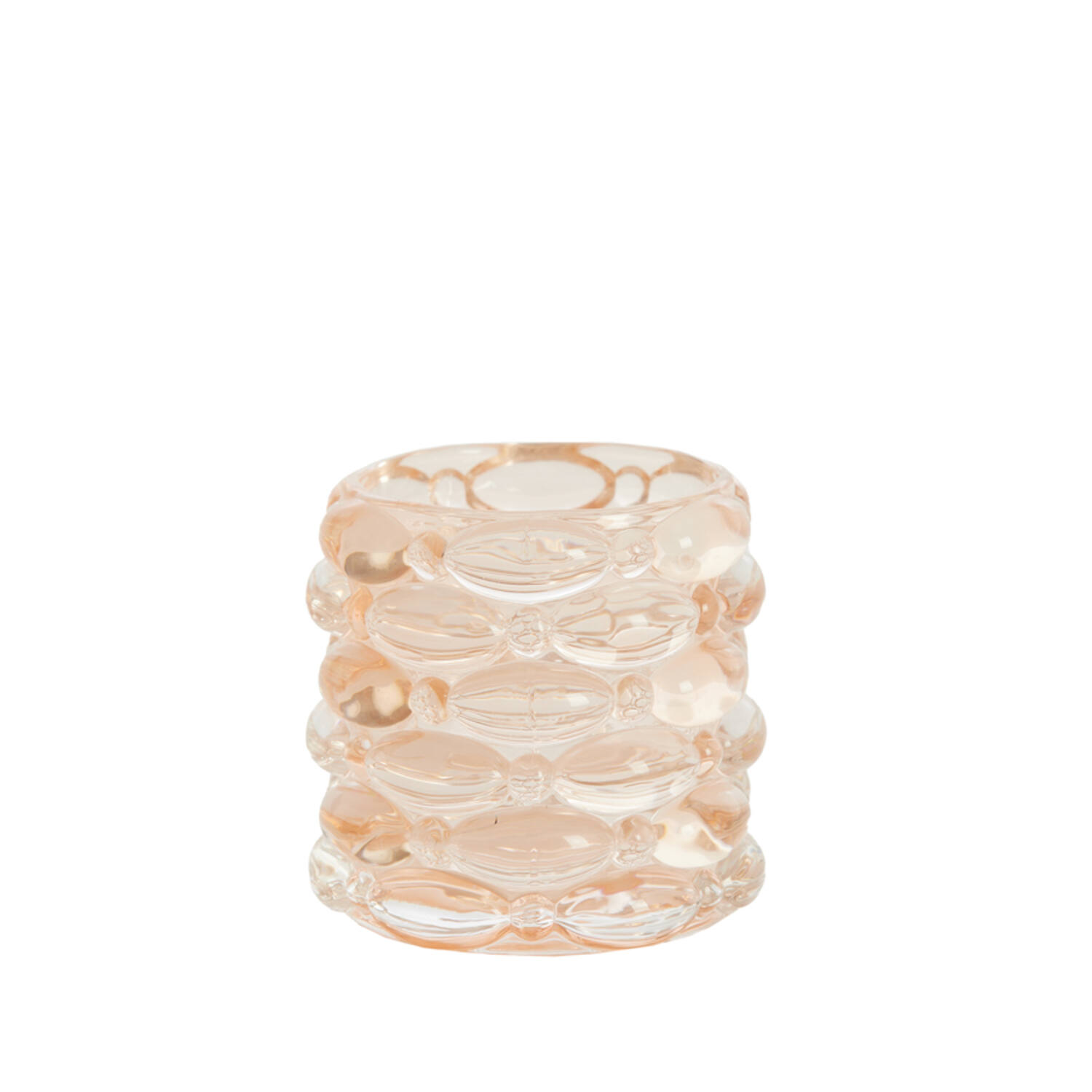 Tealight Ø9,5x9,5 cm WADLEY glass peach