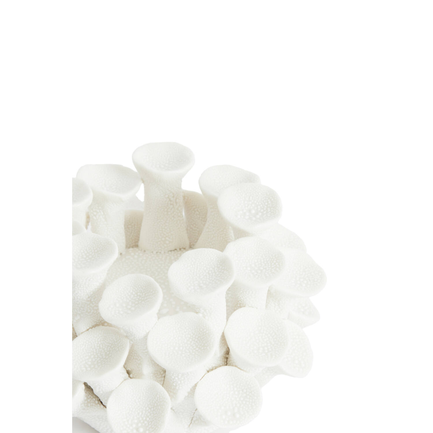 Tealight holder Ø10,5x7,5 cm DELARA porcelain cream