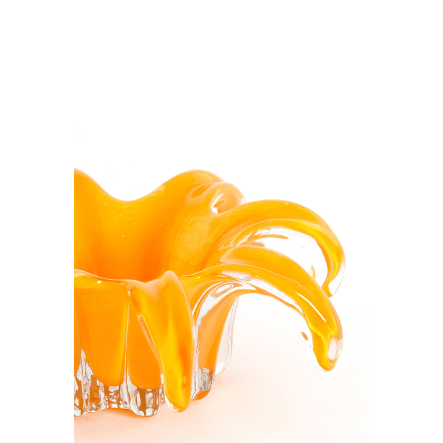 Hurricane Ø22x8 cm AVENIA glass orange