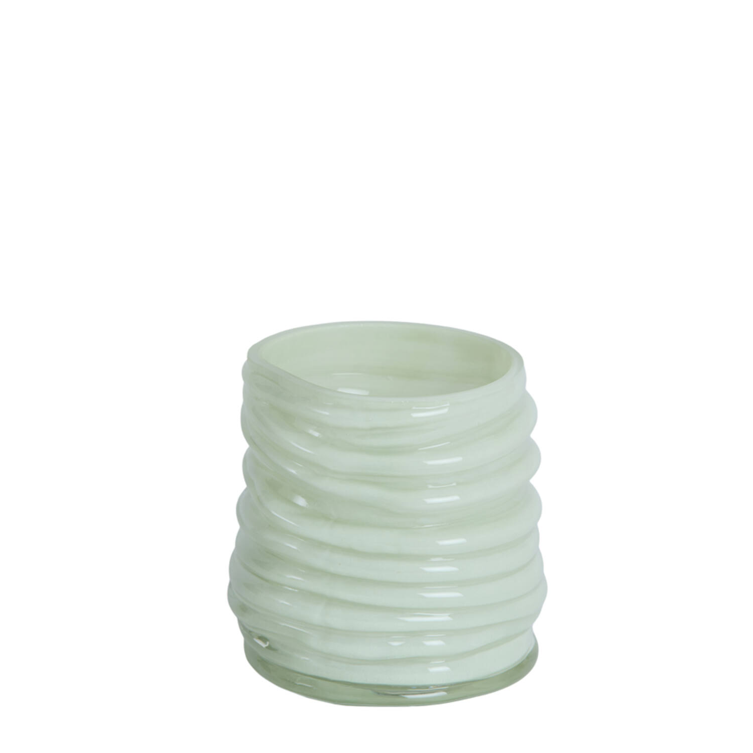Tealight Ø10x11,5 cm MILYAN glass milky mint