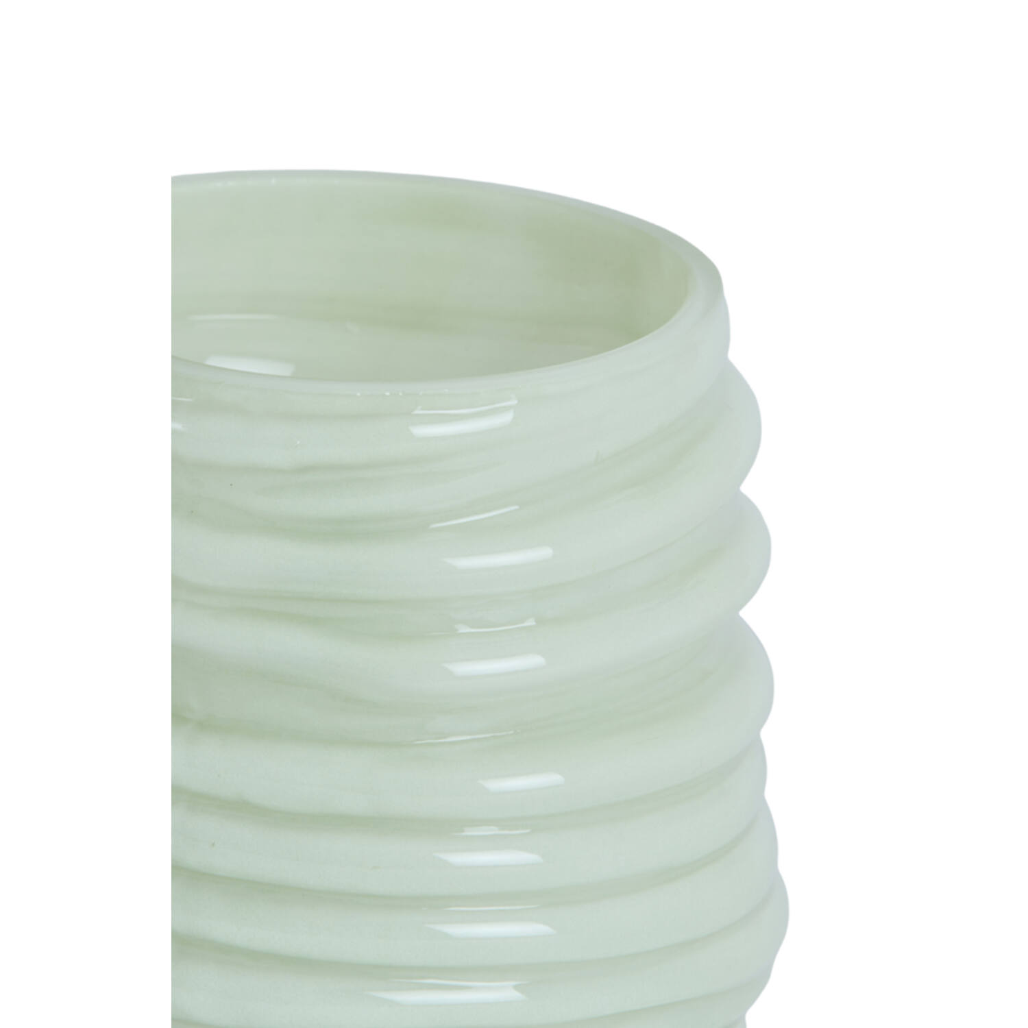 Tealight Ø10x11,5 cm MILYAN glass milky mint