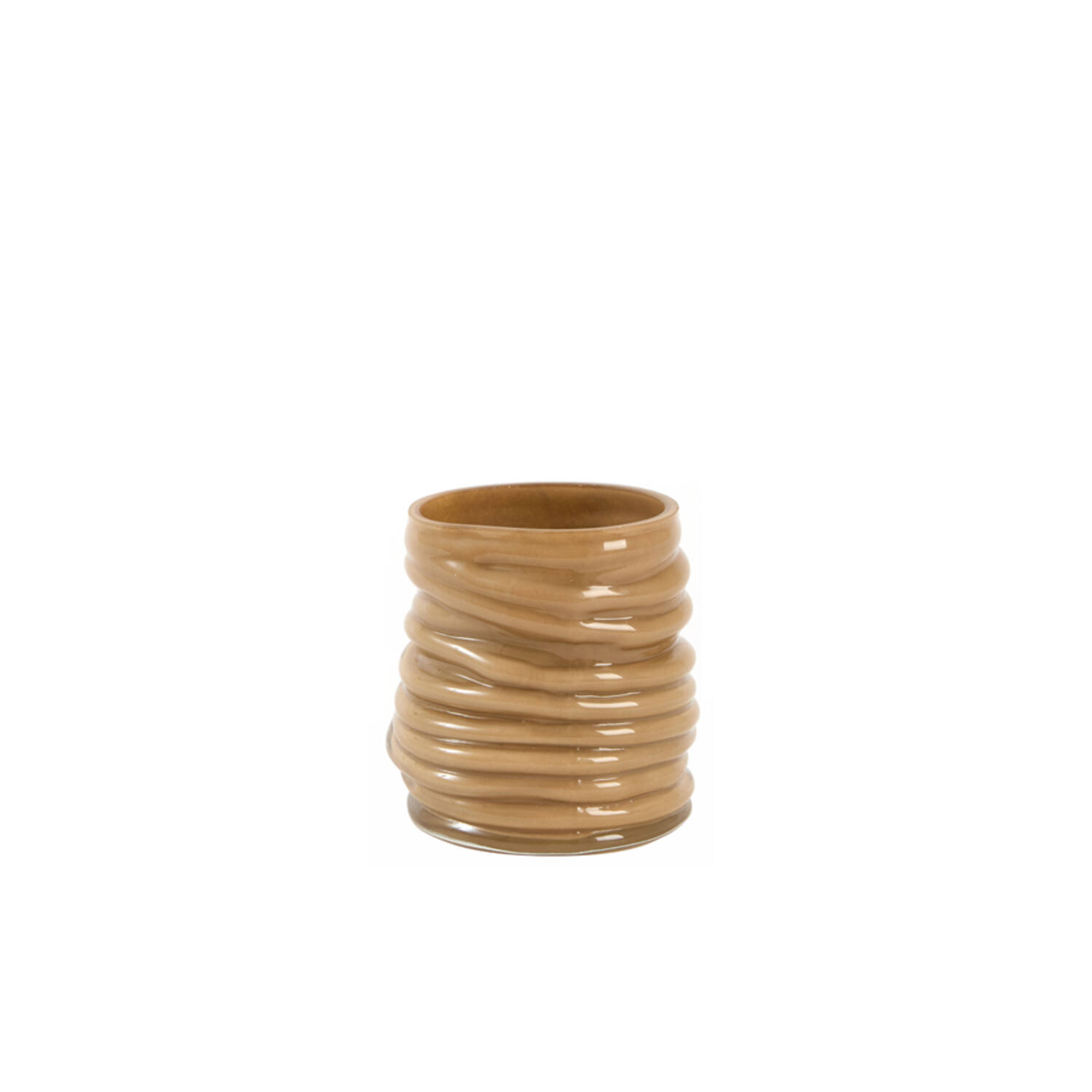 Tealight Ø10x11,5 cm MILYAN glass light brown