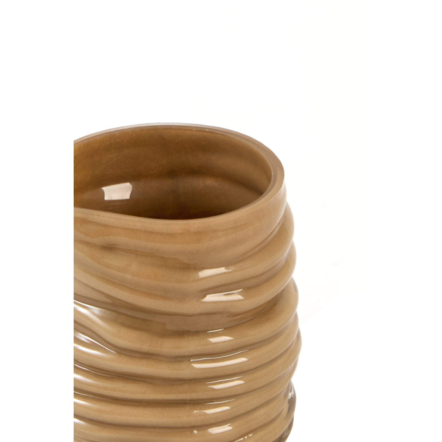 Tealight Ø10x11,5 cm MILYAN glass light brown
